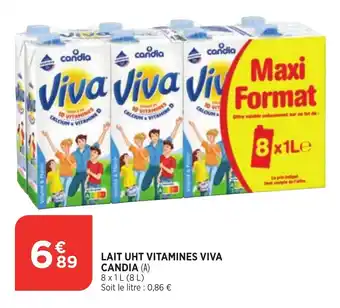 Bi1 Candia Lait UHT Vitamines Viva offre