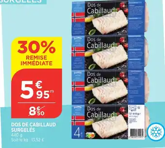 Bi1 Dos De Cabillauid Surgeles offre