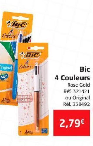 Colruyt Bic 4 couleurs offre