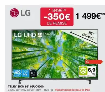 Costco Télévision lg offre