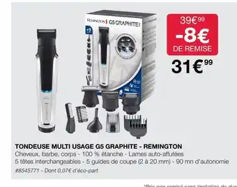Costco Tondeuse remington offre