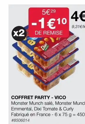 Costco Coffret party vico offre