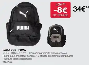 Costco Sac à dos puma offre