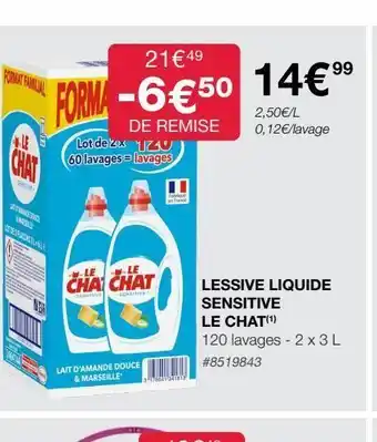 Costco Lessive liquide le chat offre