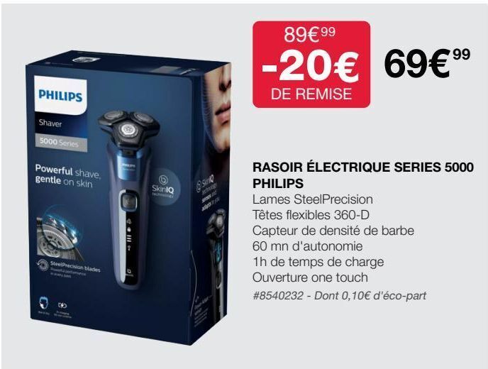 Promo Rasoir électrique philips chez Costco