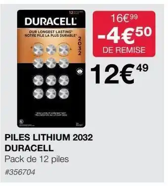 Costco Piles duracell offre
