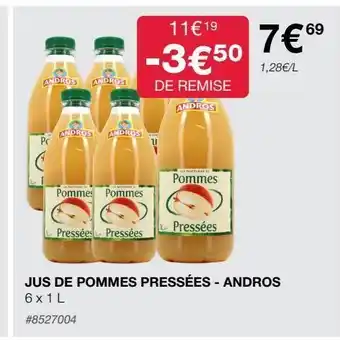 Jus de pommes pressées-andros