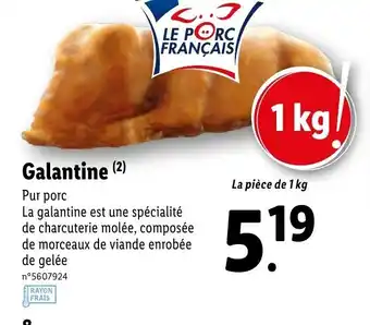Lidl Galantine offre