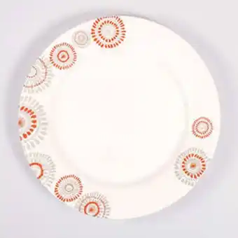Assiette plate 'comedia red'