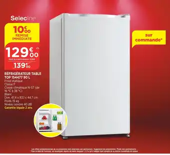 Bi1 Réfrigérateur Table Top 15447 90 L offre