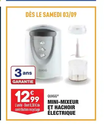 ALDI Mini-Mixeur Et Hachoir électrique offre