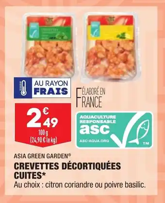 ALDI Crevettes Décortiquées Cuites* offre