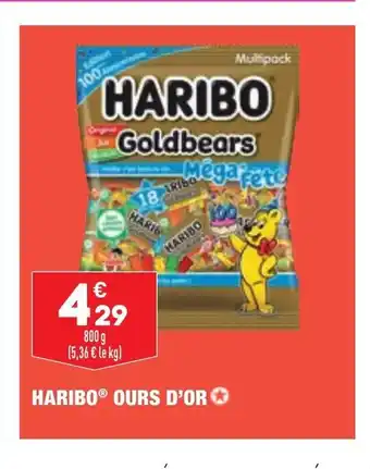 ALDI Haribo ours d'or offre