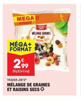 ALDI Mélange de graines et raisins secs offre