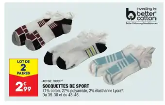 ALDI Socquettes De Sport offre