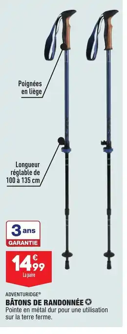 ALDI Bâtons De Randonnée offre