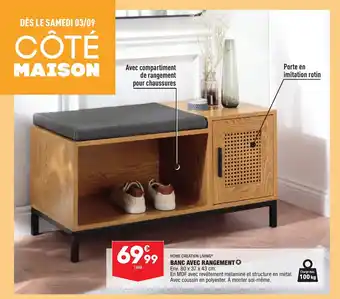 ALDI Banc Avec Rangement offre