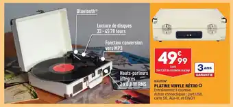 ALDI Platine Vinyle Rétro offre