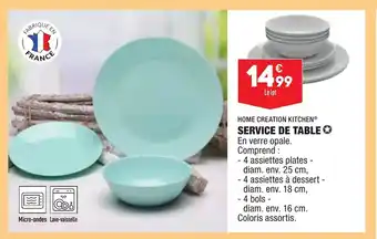 ALDI Service De Table offre