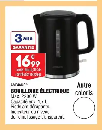 ALDI Bouilloire Électrique offre