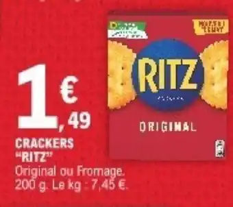 E.Leclerc Crackers "Ritz" offre