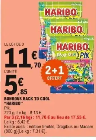E.Leclerc Bonbons Back to Cool 'Haribo" offre