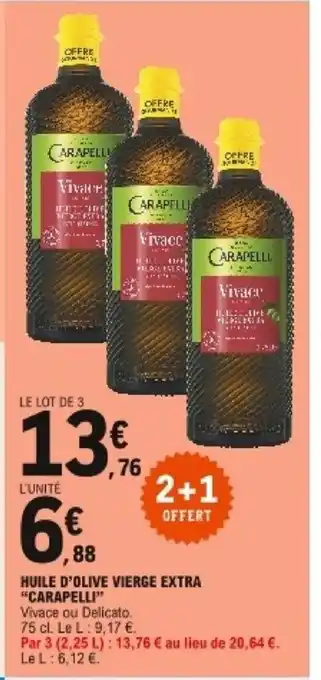 E.Leclerc Huile D'Olive Vierge Extra "Carapelli" offre