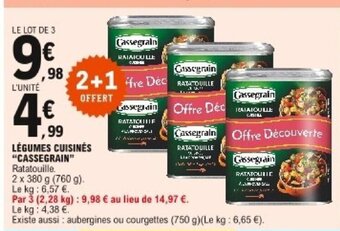 E.Leclerc Légumes Cuisinés "Cassegrain" offre
