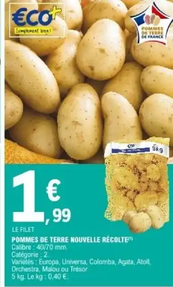 E.Leclerc Pommes De TerreNouvelle Récolte offre