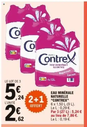 E.Leclerc Eau Minérale Naturelle Contrez" offre