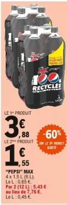 E.Leclerc "Pepsi" max offre