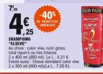 E.Leclerc Shampooing "Elseve" offre