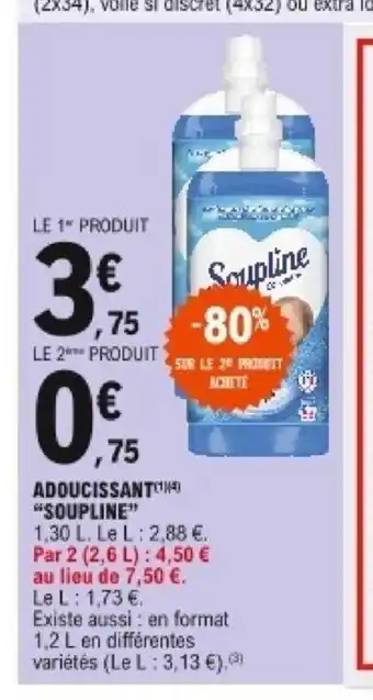 E.Leclerc Adoucissan "Soupline" offre
