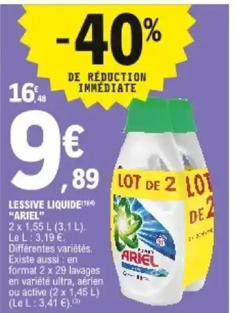 E.Leclerc Lessive Liquide 'Ariel" offre