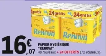 E.Leclerc Papier Hygiénique "Renova" offre