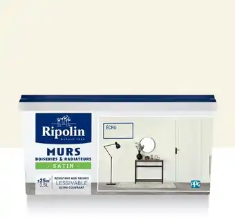 Leroy Merlin Peinture écru mur, boiserie, radiateur ripolin satiné 2.5 l offre