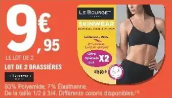 Lot de 2 brassières