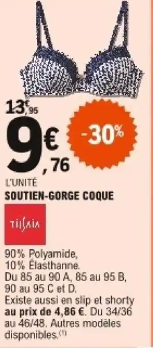 E.Leclerc Soutien-gorge coque offre