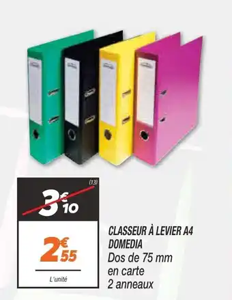 Netto DOMEDIA classeur à levier A4 offre