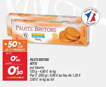 Netto NETTO palets bretons offre