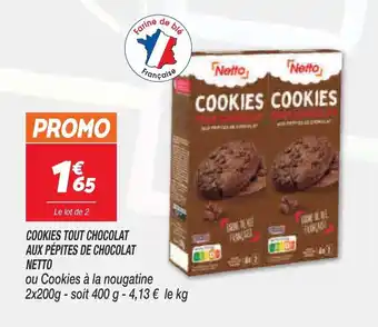 Netto NETTO cookies tout chocolat aux pépites de chocolat offre