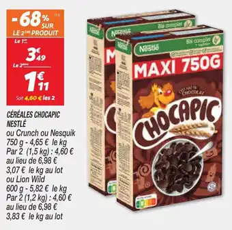 Netto NESTLÉ céréales chocapic offre