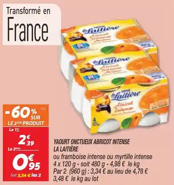 Netto Yaourt onctueux abricot intense la laitière offre