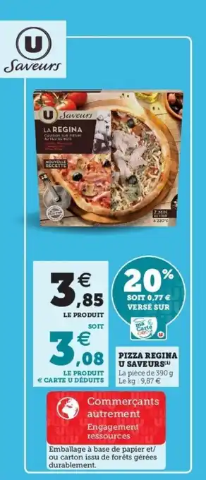 Super U Pizza regina u saveurs offre