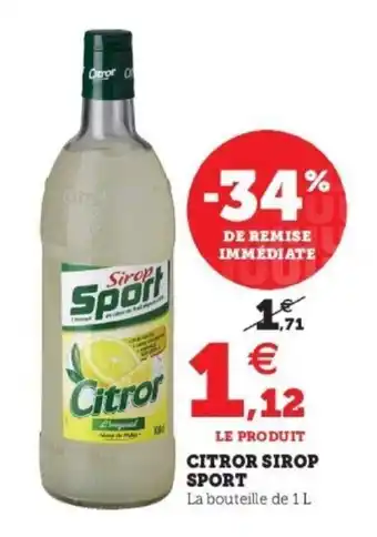 SIROP SPORT citror