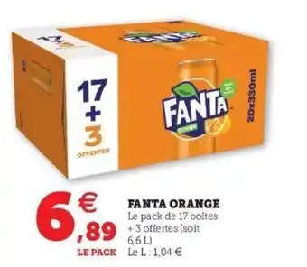 Super U FANTA orange offre