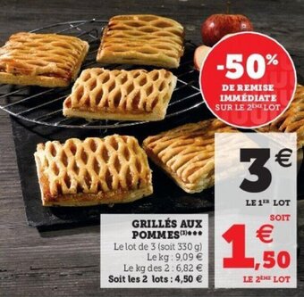 Super U Grillés aux pommes offre