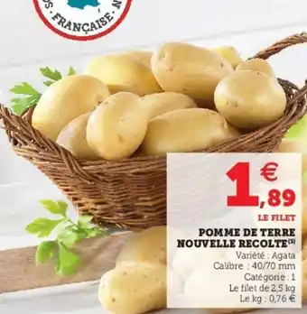 Super U Pomme de terre nouvelle recolte offre