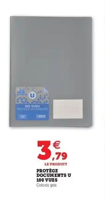 Super U Protège documents u 100 vues offre