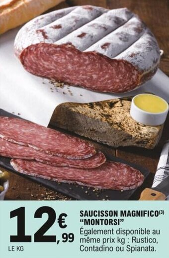 E.Leclerc Saucisson magnifico "montorsi" offre